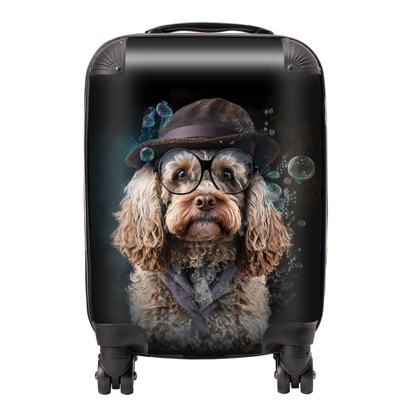 Image of Warren Reed Designer Cockapoo Dog Splashart Suitcase - Cabin