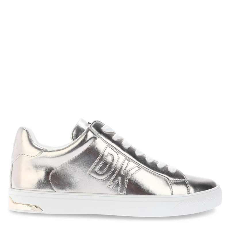 Image of DKNY Abeni Lace Up Trainers Champagne female UK 4