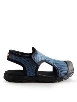Image of Hunter Little Kids Mesh Outdoor Sandal, Blue, Size 7 Younger