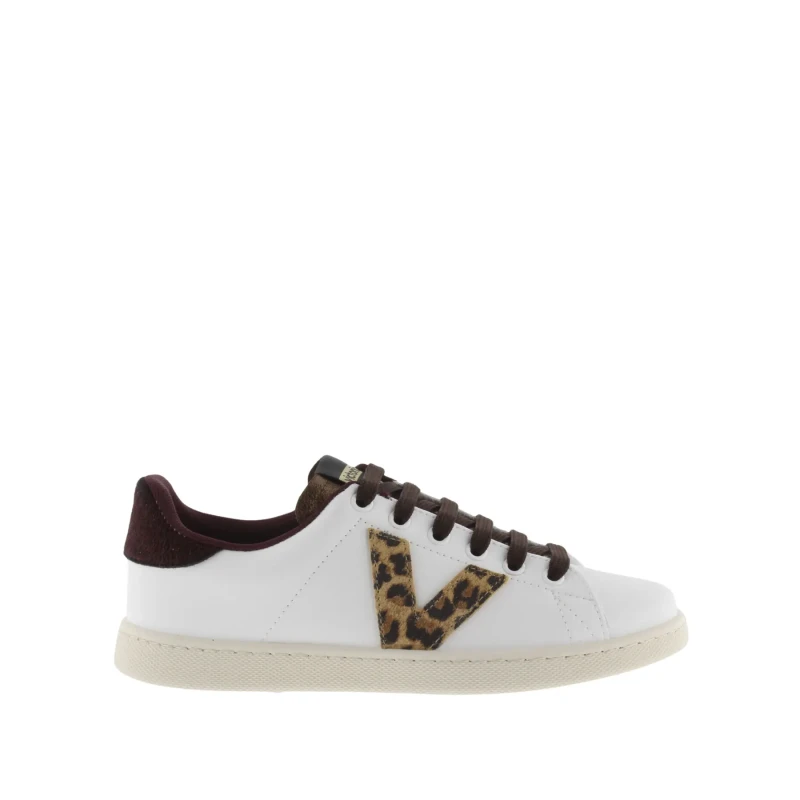 Image of Victoria Leather-look animal print trainers For Her Victoria Rouge Female 40