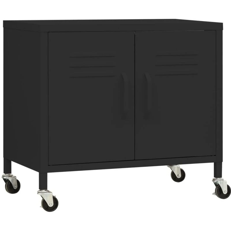 Image of VIDAXL Storage Cabinet Black 60x35x56cm Steel Vidaxl 8720286565803