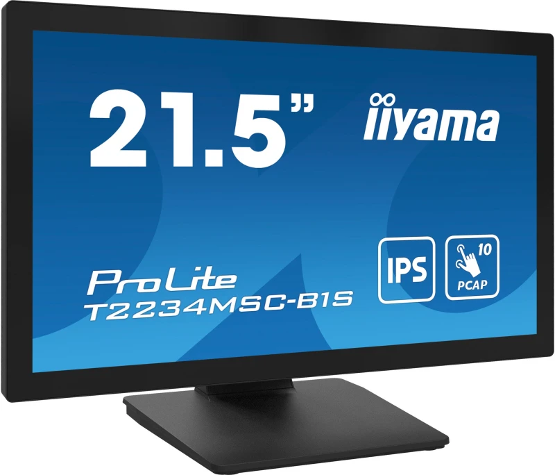 Image of iiyama iiyama ProLite T2234MSC-B1S computer monitor 54.6cm (21.5") 1920 x 1080 pixels Full HD Touch Screen Black T2234MSC-B1S