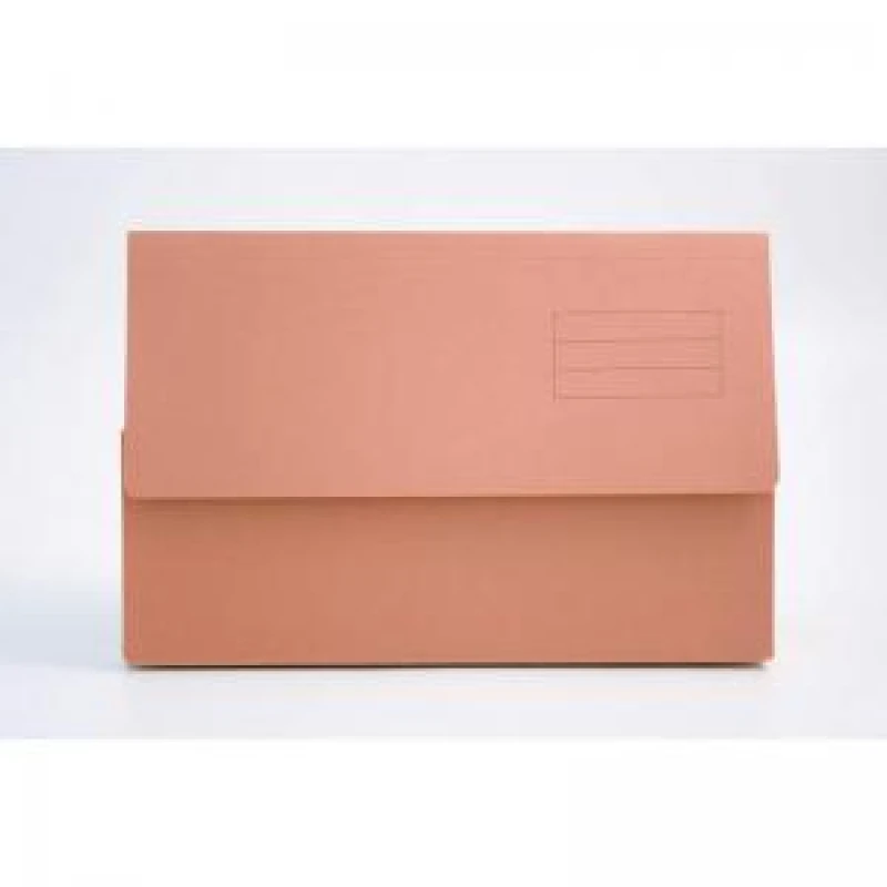 Image of NOTFOUND Guildhall Document Wallets 250gsm Orange PK50 - DW250-ORGZ DW250-ORGZ
