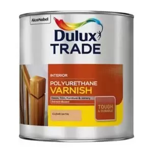 Image of Dulux Trade Polyurethane Varnish Clear Satin 2.5L