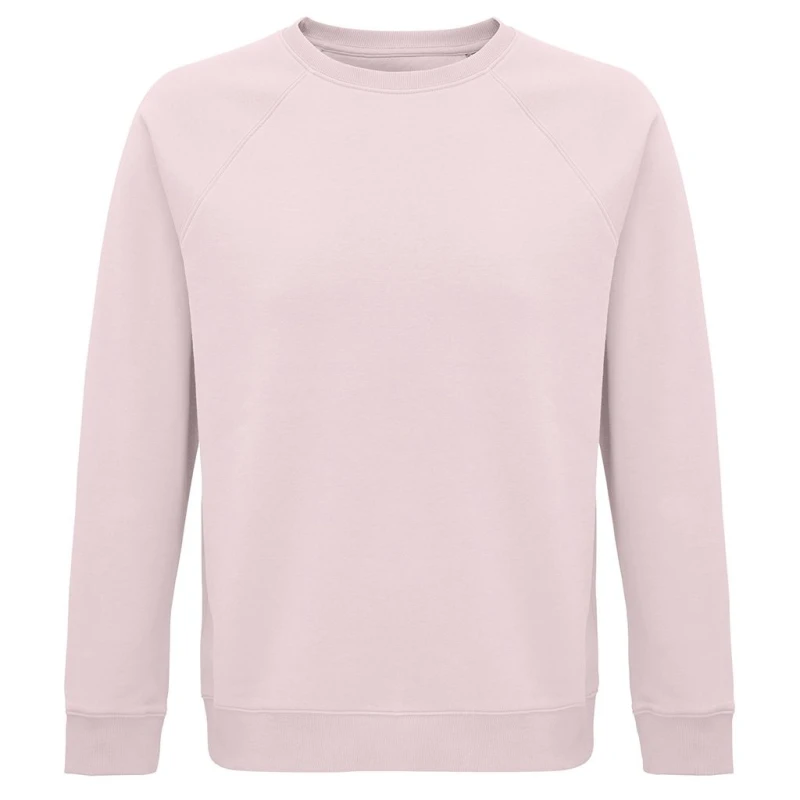 Image of SOL'S Mens Space Raglan Sweatshirt in Pale Pink Size: XS Pale Pink Male XS
