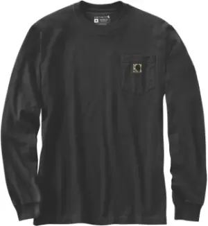 Image of Carhartt Pocket Camo Graphic Longsleeve, black, Size L, black, Size L