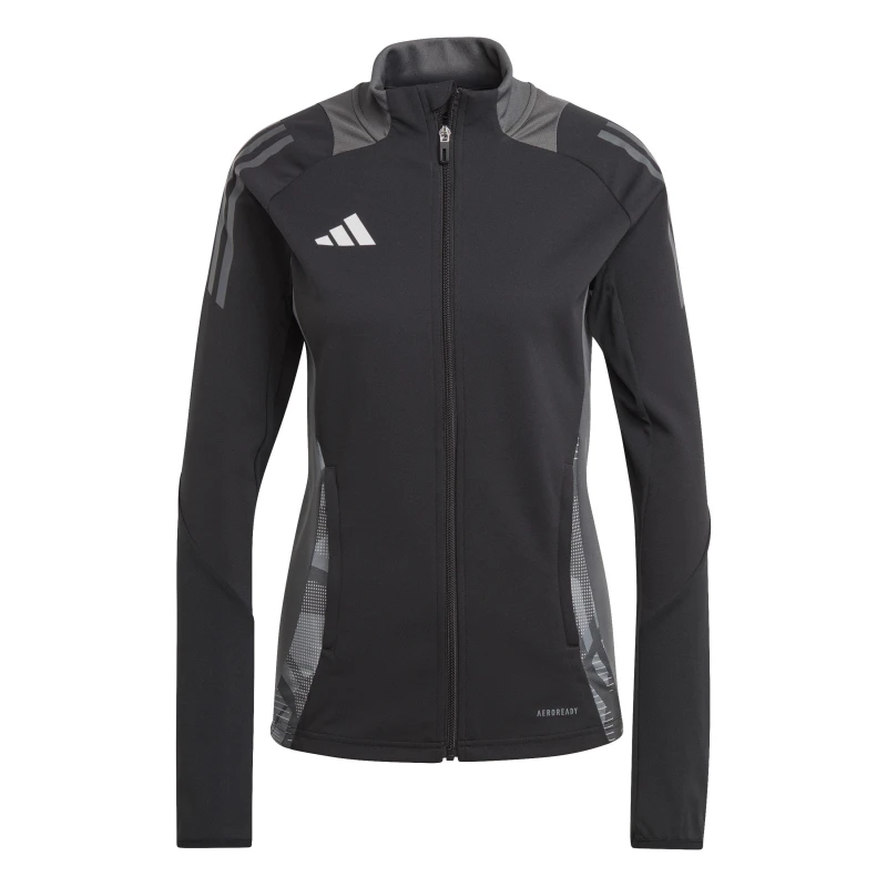 Image of adidas Womens Tiro24 Tracksuit Top - Black Female 2XS