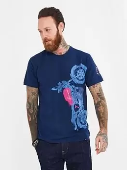 Image of Joe Browns Joe Browns Ride High Tee - Navy Size M Men