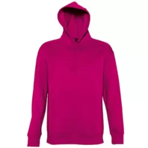 Image of SOLS Slam Unisex Hooded Sweatshirt / Hoodie (L) (Fuchsia)