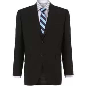 Image of Howick Tailored Howard Fine Herringbone Suit Jacket - Black