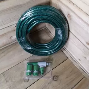 Image of King Fisher - 15m Garden Hose and Spray Nozzle Set