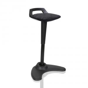 Image of Trexus Spry Stool Black Frame Fabric Black Ref OP000220