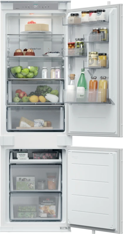 Image of HOOVER HONBQT3518EK Integrated Smart 70/30 Fridge Freezer - Sliding Hinge, White 8059019107561