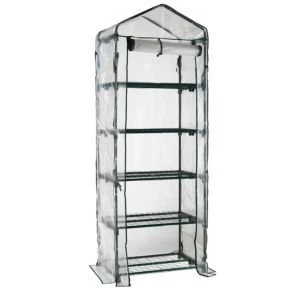 Image of BQ Plastic 5 Tier Mini Greenhouse