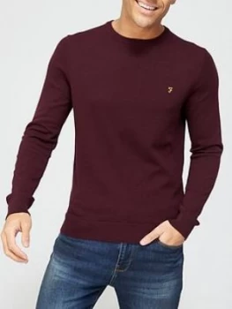 Image of Farah Mullen Cotton Sweater - Red