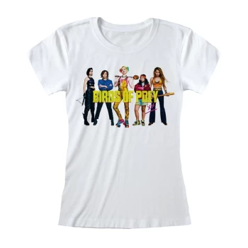 Image of Birds Of Prey - Group Shot Womens Large T-Shirt - White