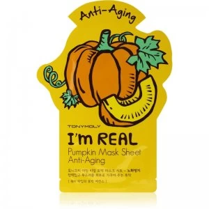 Image of TONYMOLY I'm REAL Pumpkin Sheet Mask with Anti-Wrinkle Effect 1 pc