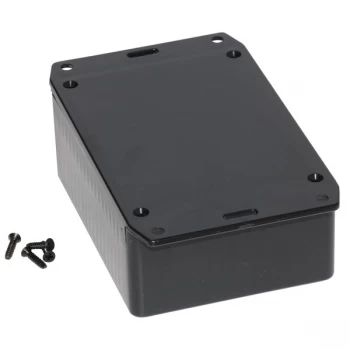 Image of Hammond 1591SSFLBK Multipurpose GPABS Enclosure Flanged Lid 110 x ...