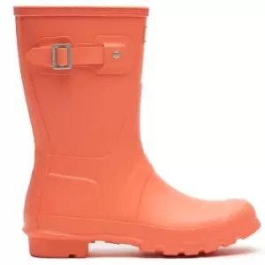 Image of Hunter Womens Original Short Wellington Boots Sun Cup Orange 7 (EU41)