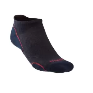 Image of Bridgedale HIKE Ultralight T2 Merino Performance Low Mens - Medium Navy / Red