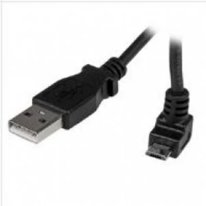 Image of StarTech 1m Micro USB Cable - A to Up Angle Micro B