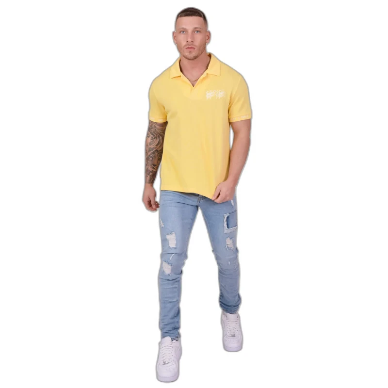 Image of Project X Paris Mesh Polo shirt Project x Paris Soft Jaune Male XS