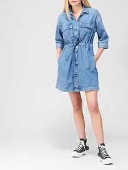 Image of Levis Ainsley Utility Denim Dress - Blue