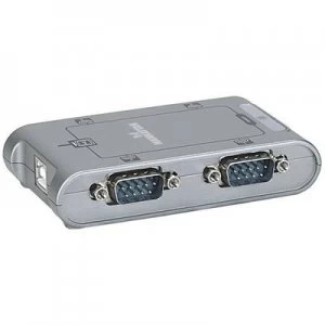 Image of Manhattan USB 2.0 Adapter [4x D-SUB-plug 9-pin - 1x USB 2.0 port B] 151047