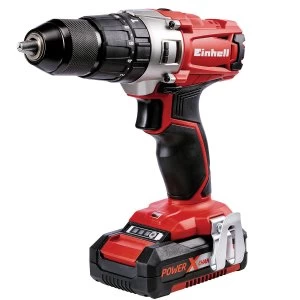 Image of Einhell Power-X-Change 18V Cordless Combi Drill with 2 x 1.4AH Battery and Carry Case
