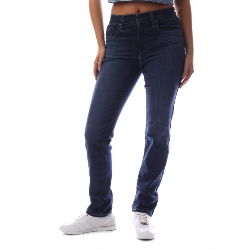 Image of Levis Womens High-Rise Junior Straight Leg Jeans Chls Carbon Glw female 25 L30