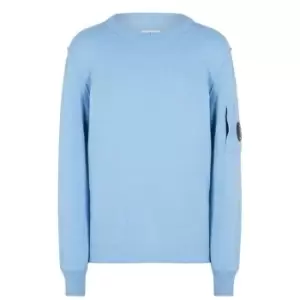 Image of CP COMPANY Boys Crew Neck Knit Jumper - Blue