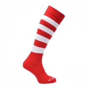 Image of ONeills Football Hoop Socks Mens - Red/White