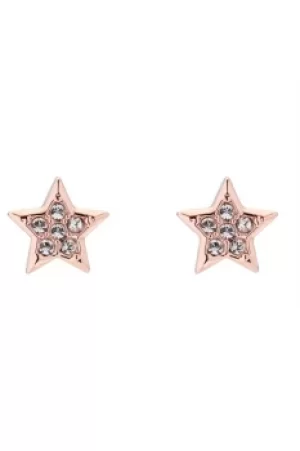 Image of Ted Baker Rose Gold Plated Safire Shooting Star Stud Earrings TBJ1966-24-02