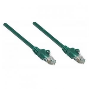 Image of Intellinet Network Patch Cable Cat6 7.5m Green Copper U/UTP PVC RJ45 Gold Plated Contacts Snagless Booted Polybag