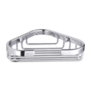 Image of Showerdrape Classico Stainless Steel Small Corner Basket