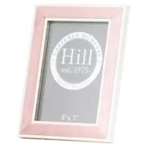 Image of Silver Edged Pink Velvet 5X7 Photo Frame