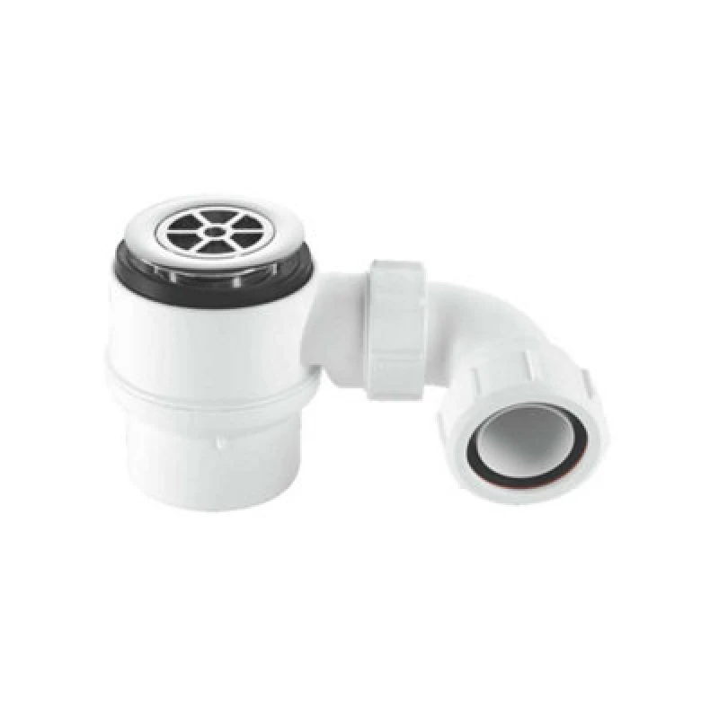 Image of McAlpine STW4B-95 50mm Water Seal Shower Trap with Universal Outlet White