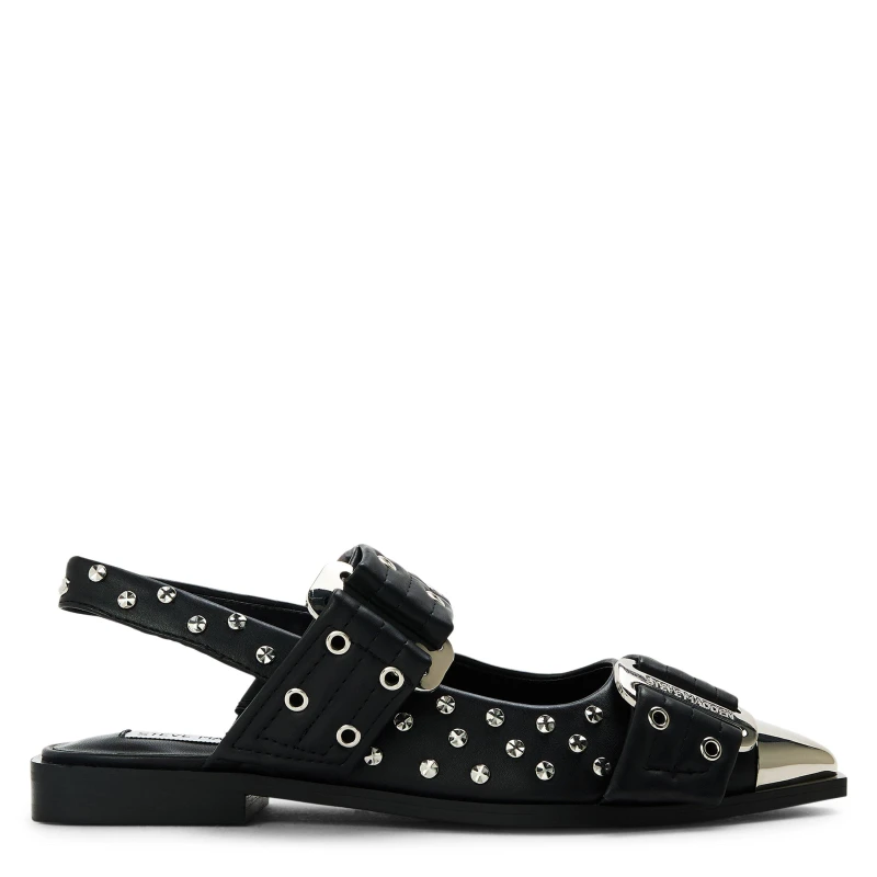 Image of Steve Madden Womens Grand Ave S Flat Sandals Black female 5 (38)