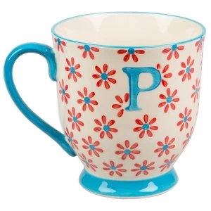 Image of Sass & Belle Bohemian Mug Letter P
