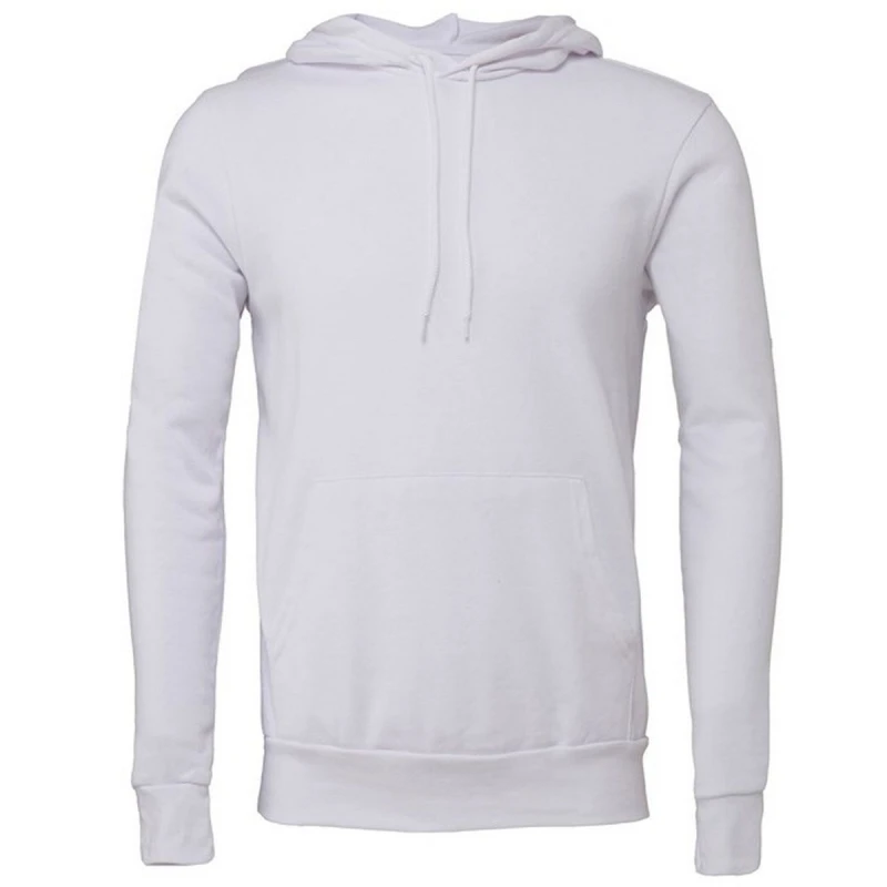 Image of Bella + Canvas Mens Polycotton Pullover Hoodie in Off-White Size: XS Off-White Male XS