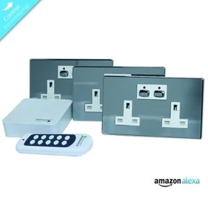 Image of Energenie Mi|Home Smart Chrome Socket Bundle