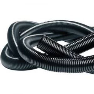 Image of HellermannTyton 169 22450 IWS 45 N6 BK C1 Isolvin Corrugated Conduit Black 100 M