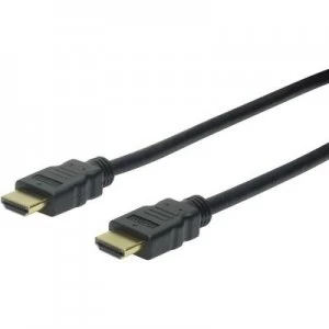 Image of Digitus HDMI Cable 10.00 m Audio Return Channel, gold plated connectors Black [1x HDMI plug - 1x HDMI plug]
