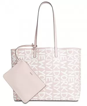 Image of DKNY Brayden Large Reversible Tote Bag - Blush , Blush, Women