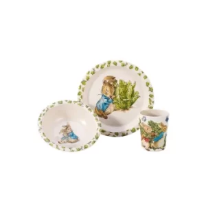Image of STOR Peter Rabbit 3 Piece Bamboo Set with Rim
