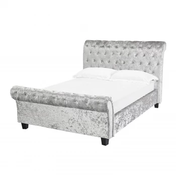 Image of Isabella Kingsize Bed - Silver