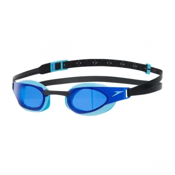 Image of Speedo Fastskin Elite Goggles Black/Aqua/Blue Adult