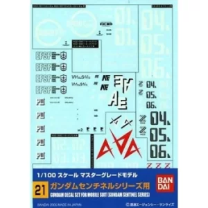 Image of Gundam Decal 21 MG Multi Sentinel