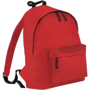 Image of Beechfield - Childrens Junior Fashion Backpack Bags / Rucksack / School (One Size) (Bright Red)
