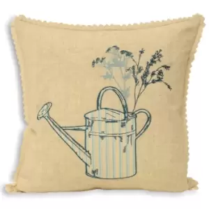 Image of Riva Home Watering Can Cushion Cover (45x45cm) (Blue) - Blue